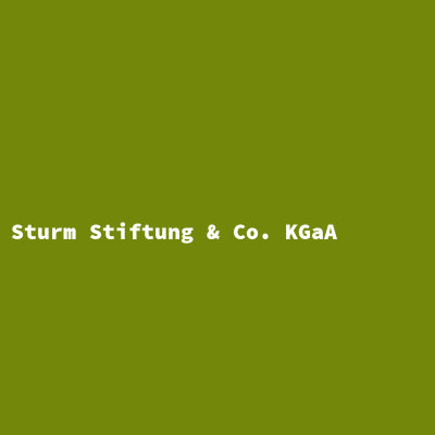 Sturm Stiftung &amp; Co. KGaA