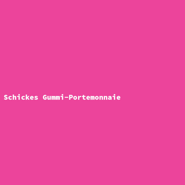 Schickes Gummi-Portemonnaie