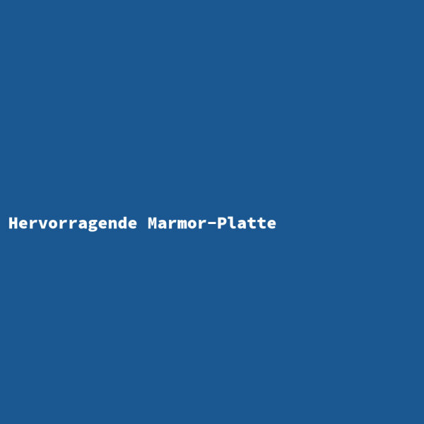 Hervorragende Marmor-Platte