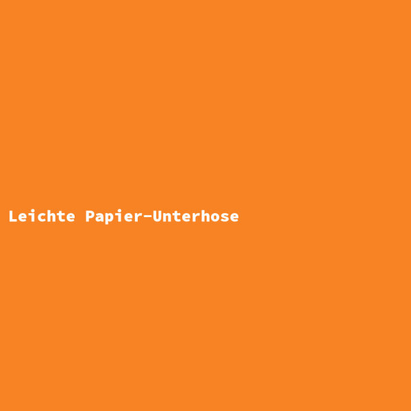 Leichte Papier-Unterhose