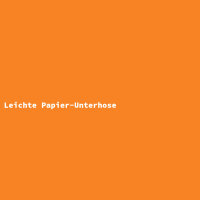 Leichte Papier-Unterhose