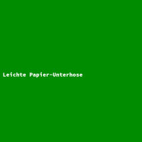 Leichte Papier-Unterhose