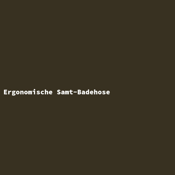 Ergonomische Samt-Badehose