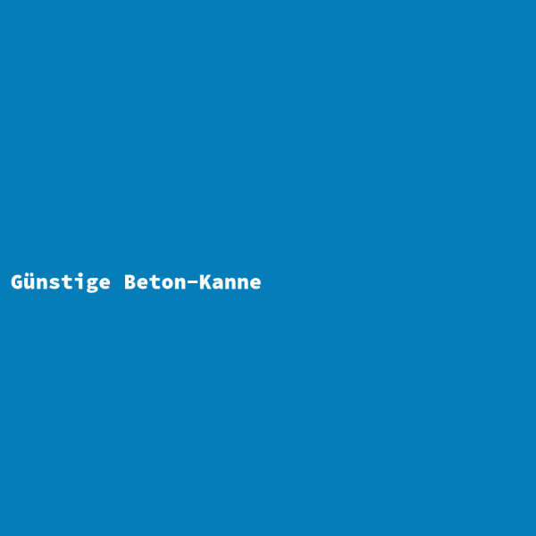 Günstige Beton-Kanne