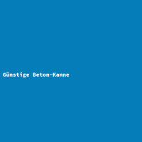 Günstige Beton-Kanne